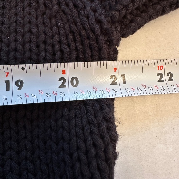 Anthropologie Maeve Size M The Pippa Mock-Neck Sweater Extended Shoulder Black - Picture 9 of 10